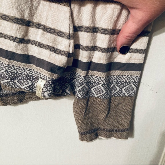 Old Ranch Southwestern patterned 100% cotton quarter zip pullover shirt size XL - Picture 3 of 5